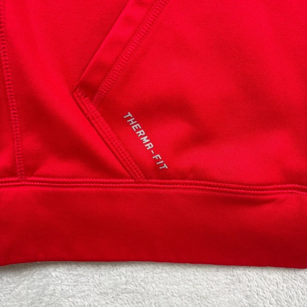 Nike Hoodie Mens Large Red Ohio State Buckeyes Therma Fit NCAA Lined‎ Full Zip